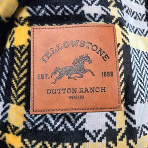 Yellowstone Rancher Plaid Sherpa Throw Blanket Dutton Ranch Montana 50x60